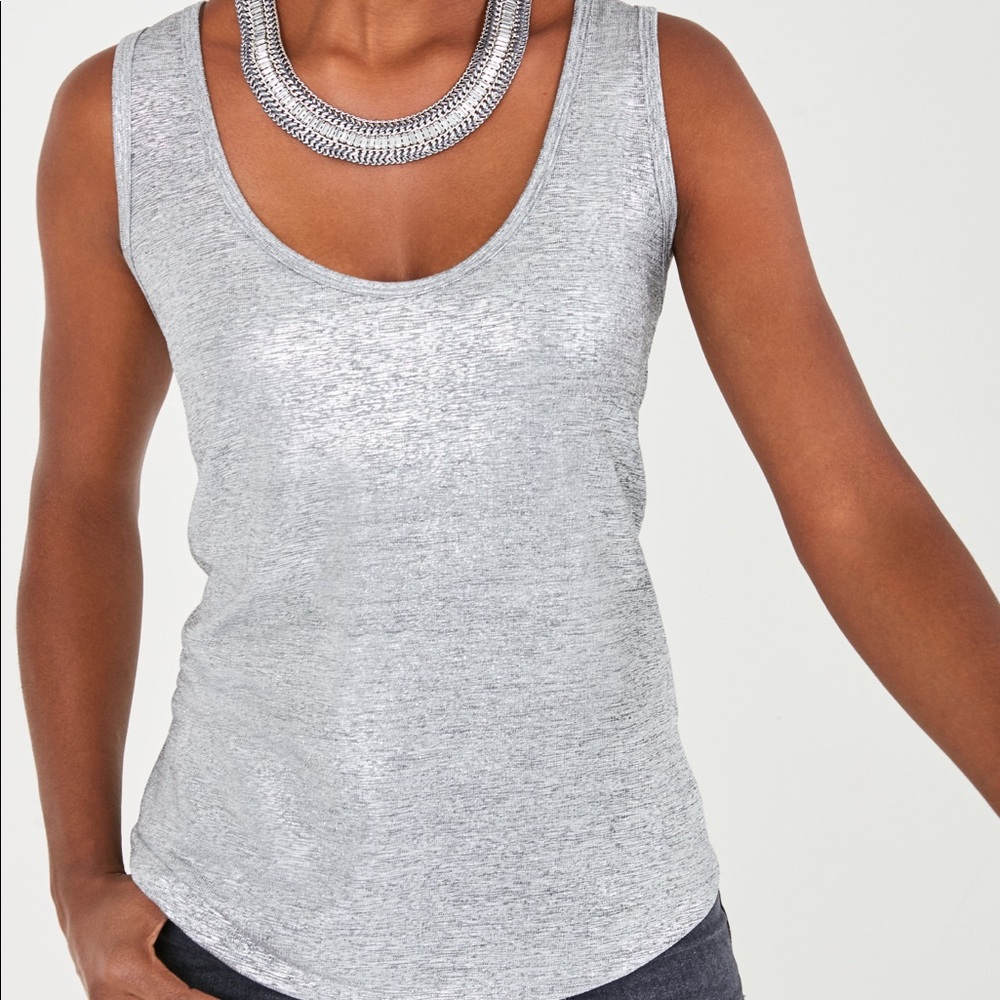 Stella&dot The Everyday Tank.  Metallic.